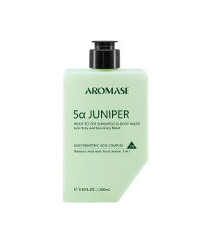 Очищувальний гель-шампунь 3в1 для волосся, тіла та обличчя Aromase 5α Juniper Head-to-Toe Shampoo & Body Wash