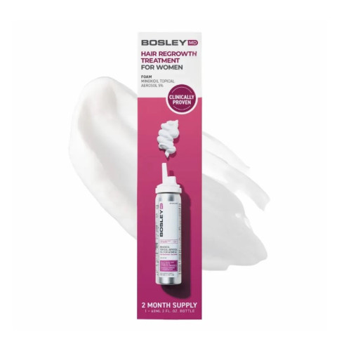 Фото - Піна з міноксидилом 5% для відновлення росту волосся у жінок BOSLEY MD Hair Regrowth Treatment Foam Minoxidil 5%