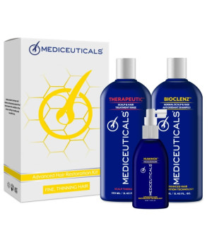 Набір проти випадіння та стоншення волосся у чоловіків (для нормальної / жирної шкіри голови) Mediceuticals Advanced Hair Restoration Kit