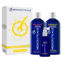 Набір проти випадіння та стоншення волосся у чоловіків (для схильності до сухості шкіри голови) Mediceuticals Advanced Hair Restoration Kit