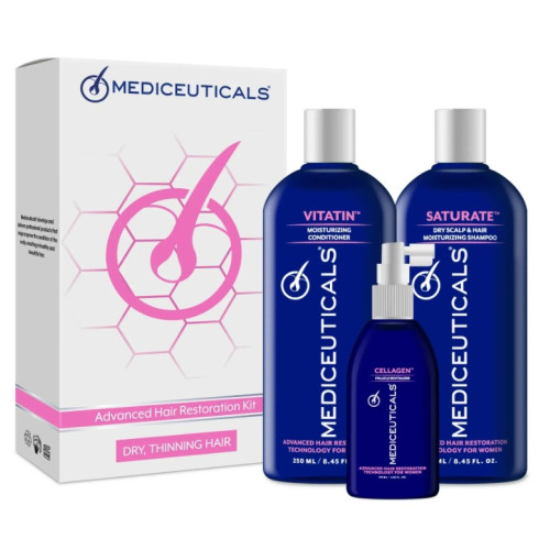 Фото - Набір для стимулювання росту волосся для жінок (сухе волосся) Mediceuticals Advanced Hair Restoration Kit