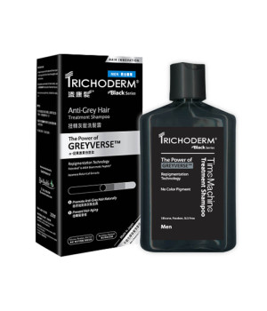 Шампунь проти утворення сивого волосся для чоловіків Trichoderm Black Anti-Grey Hair Treatment Shampoo for Men Шампунь проти утворення сивого волосся для чоловіків Trichoderm Black Anti-Grey Hair Treatment Shampoo for Men