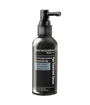 Спрей-сироватка для шкіри голови Trichoderm Black Anti-Grey  MAX Hair Treatment Serum проти  утворення сивого волосся    Спрей-сироватка для шкіри голови Trichoderm Black Anti-Grey  MAX Hair Treatment Serum проти  утворення сивого волосся