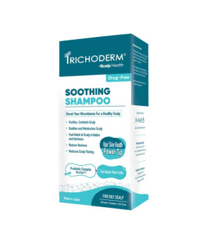 Заспокійливий шампунь для жирної та чутливої шкіри голови Trichoderm Black Scalp Oily Soothing Shampoo  Заспокійливий шампунь для жирної та чутливої шкіри голови Trichoderm Black Scalp Oily Soothing Shampoo