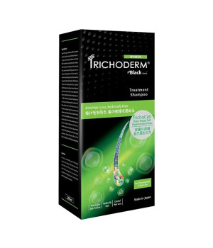 Зміцнюючий очищуючий шампунь для жінок Trichoderm Black Women Shampoo проти випадіння волосся Зміцнюючий очищуючий шампунь для жінок Trichoderm Black Women Shampoo проти випадіння волосся