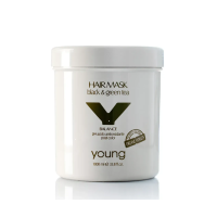 Маска для волосся YOUNG Balance Black & Green Tea Hair Mask після фарбування