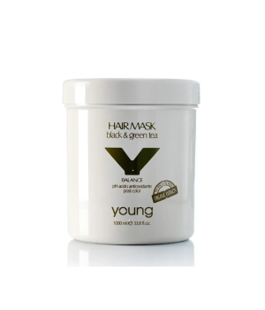 Маска для волосся YOUNG Balance Black & Green Tea Hair Mask після фарбування